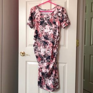 Ruched Maternity Bodycon Dress